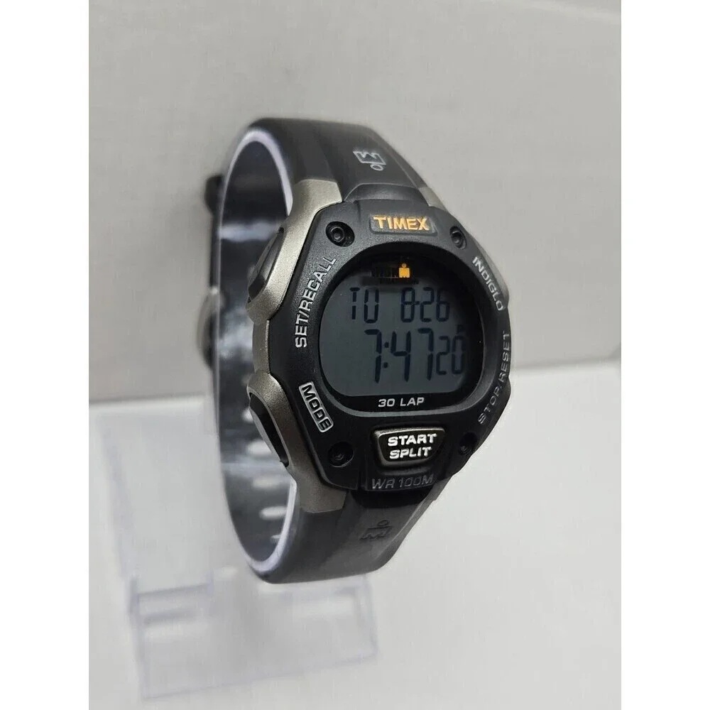 Timex Ironman Classic 30 Lap Watch 40mm Indiglo WR100M New Battery Quartz Mens